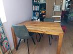 Houten eettafel, 4-persoons., Huis en Inrichting, Tafels | Eettafels, Ophalen, Gebruikt, Rechthoekig, 50 tot 100 cm