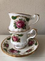 Qeens Rosina Kopjes Rozen Porselein met gratis…suikerpot, Verzamelen, Porselein, Kristal en Bestek, Ophalen of Verzenden, Zo goed als nieuw