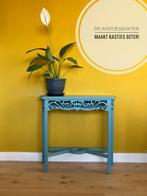 Art deco sidetable | stijlvolle oude plantentafel, Ophalen, Gebruikt, 100 tot 150 cm, 25 tot 50 cm