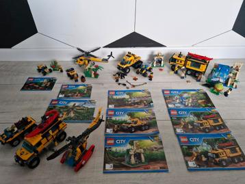 Grote set LEGO City Jungle 60156-60158-60159-60160-compleet! beschikbaar voor biedingen