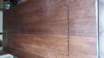Nog in prima staat donker teak massief 6 persoons eettafel ., Huis en Inrichting, Ophalen, Gebruikt, 200 cm of meer, 50 tot 100 cm