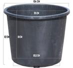 Boomkuip 500L - Ideaal voor planten of wateropslag, Ophalen of Verzenden, Rond, Kunststof, Tuin