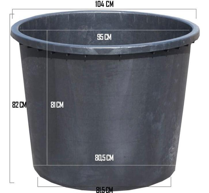 Boomkuip 500L - Ideaal voor planten of wateropslag, Tuin en Terras, Bloembakken en Plantenbakken, Kunststof, Balkon, Tuin, Rond