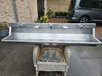 wasbak/wastrog/spoelbak RVS Intersan 1.80 m 3 mengkranen, Ophalen, Zo goed als nieuw, Rvs, Wastafel