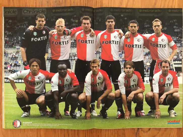 Mooie poster Feyenoord Rotterdam seizoen 2004/2005 - VI, Verzamelen, Sportartikelen en Voetbal, Zo goed als nieuw, Poster, Plaatje of Sticker