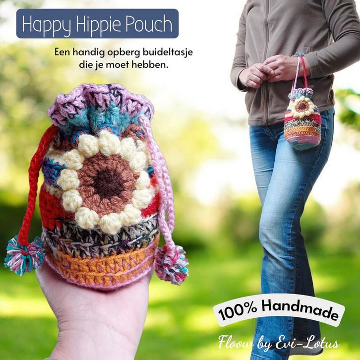 Buideltas Zonnebloem Boho Hippie, Sieraden, Tassen en Uiterlijk, Tassen | Damestassen, Ophalen of Verzenden