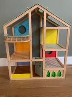 Poppenhuis met meubels, poppetjs etc., Ophalen, Zo goed als nieuw, Poppenhuis