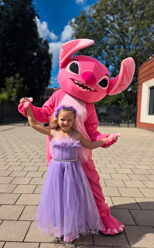 Angel (Stitch) - met acteur / mascotte / kinderfeestje, Hobby en Vrije tijd, Feestartikelen | Verhuur, Nieuw, Verjaardag, Ophalen