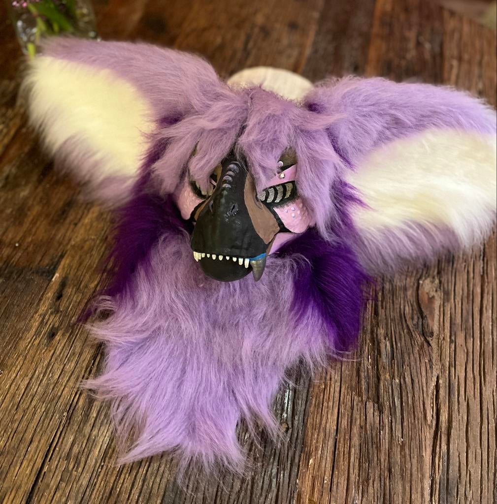 Fursuit Dino-Mask - Uniek en Handgemaakt!, Kleding | Dames, Carnavalskleding en Feestkleding, Zo goed als nieuw, Accessoires, Overige thema's