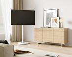 Tv standaard wit rond, Ophalen of Verzenden, Zo goed als nieuw, Minder dan 150 cm, Minder dan 100 cm
