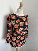 King Louie maat L blauwe bloemen top blouse 2657, Kleding | Dames, Blauw, Maat 42/44 (L), Ophalen of Verzenden, Zo goed als nieuw