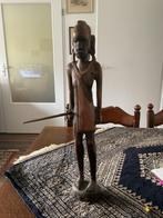 Houten massai krijger, Antiek en Kunst, Ophalen of Verzenden