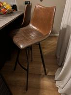 2x DAVEY KRUK – LICHTBRUIN/DONKERBRUIN, 1 kruk, Ophalen, Zo goed als nieuw, 60 tot 90 cm