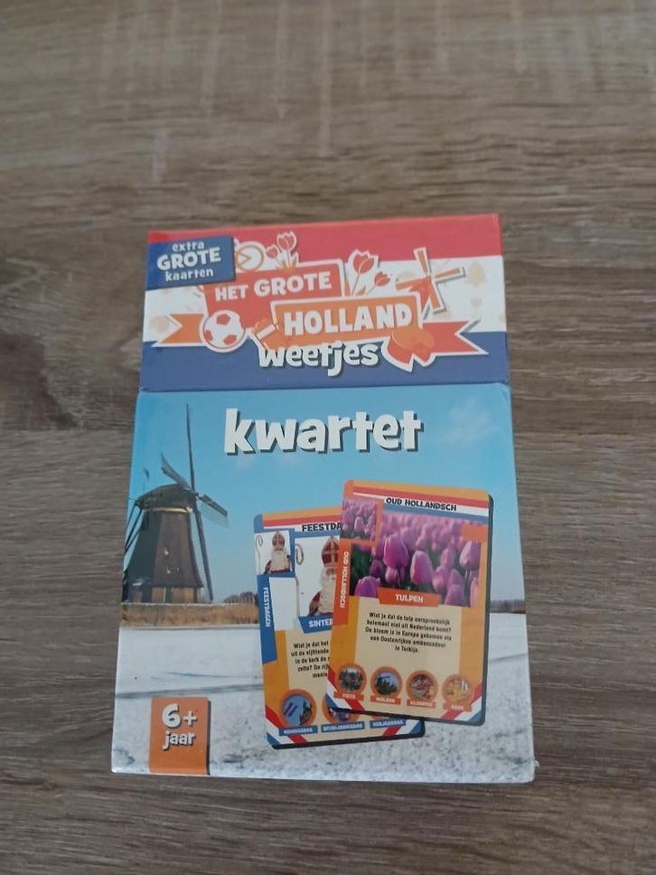 Het grote Holland weetjes kwartet, Hobby en Vrije tijd, Gezelschapsspellen | Bordspellen, Nieuw, Een of twee spelers, Drie of vier spelers