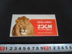 sticker leeuw afrika erleben! zoom gelsenkirchen zoo, Ophalen, Zo goed als nieuw
