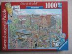 1000 Fleroux Puzzel: Cities of the world: Amsterdam, Ophalen, 500 t/m 1500 stukjes, Zo goed als nieuw, Legpuzzel