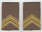 Set rangen epauletten Sergeant-Majoor (X), Ophalen of Verzenden, Landmacht, Nederland, Embleem of Badge