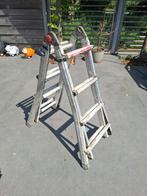 Altrex Varitrex tele-pro + 4x4 vouwladder, prima staat, Doe-het-zelf en Verbouw, Ladders en Trappen, Ophalen, Gebruikt, 4 meter of meer