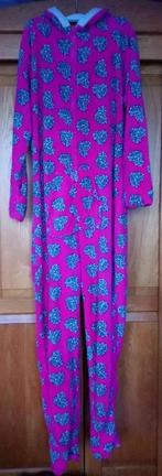 Fleece onesie maat M/L valt ruim € 7.50, Maat 42/44 (L), Ophalen of Verzenden, Roze, Zo goed als nieuw