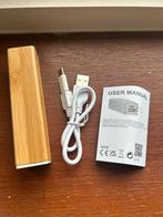 Nieuwe Powerbank - Bamboo Design - noodpakket, Ophalen of Verzenden, Nieuw