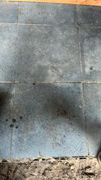 Antraciet tegels (+/- 11,5 m2), Doe-het-zelf en Verbouw, Tegels, Ophalen, Gebruikt, 40 tot 60 cm, 10 m² of meer