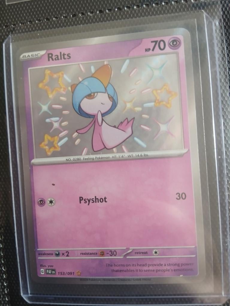 Pokemonkaart ralts, Ophalen of Verzenden