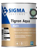 Te koop Sigma Coatings Tigron Aqua (mat), Ophalen of Verzenden, Grijs