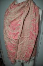 GHi111 Sjaal Roze Bruin, Ophalen of Verzenden, Zo goed als nieuw, Maat 46/48 (XL) of groter, Sjaal