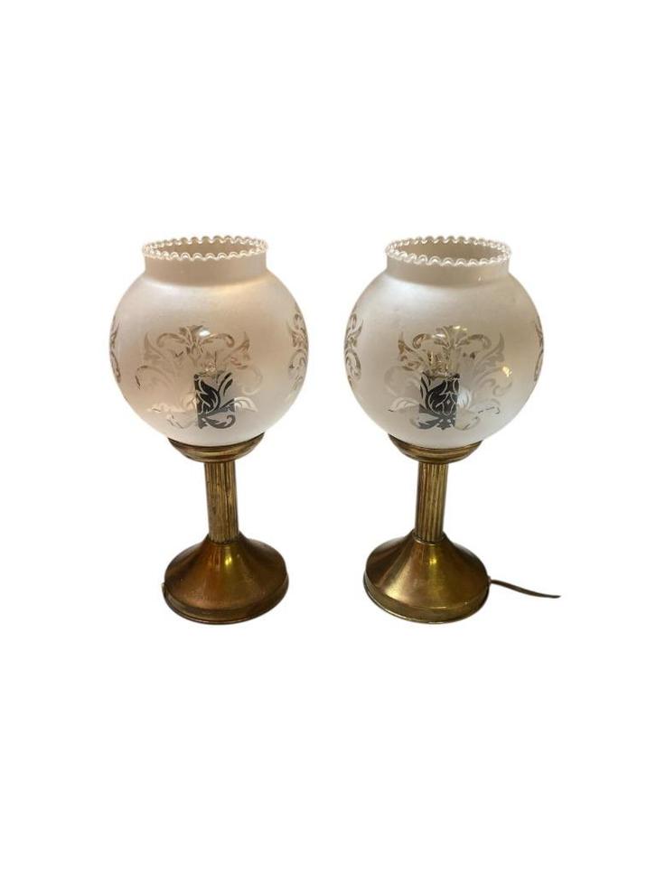 authentieke oude messing scheeps schemerlampjes, bootlamp, Watersport en Boten, Accessoires en Onderhoud, Gebruikt, Ophalen of Verzenden