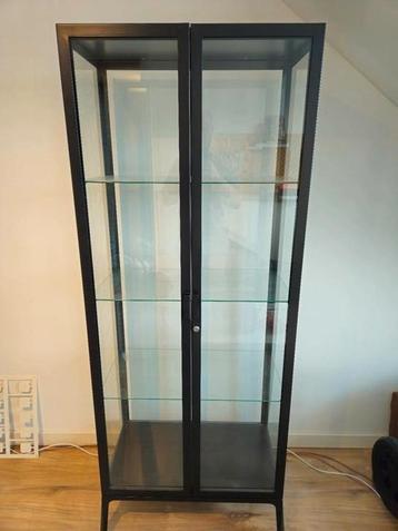 Ikea Milsbo Vitrinekast, antraciet, 73x175 cm beschikbaar voor biedingen