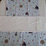 1 persoons jongens laken met kussensloop, Blauw, Overige typen, Ophalen of Verzenden, Zo goed als nieuw