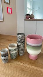 Hk living mokken + bloempot, Huis en Inrichting, Keuken | Servies, Ophalen, Keramiek, Zo goed als nieuw, Overige stijlen