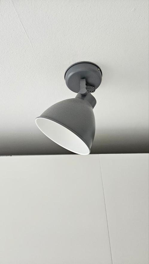 Grijze Plafondspot / Lamp, Huis en Inrichting, Lampen | Plafondlampen, Gebruikt, Metaal, Ophalen of Verzenden