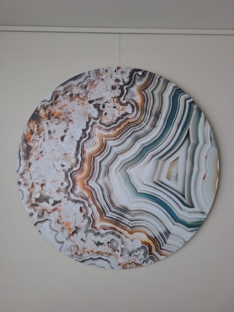 Rond schilderij Hip Orgnl - Wanddecoratie, Huis en Inrichting, Woonaccessoires | Wanddecoraties, Ophalen, Zo goed als nieuw