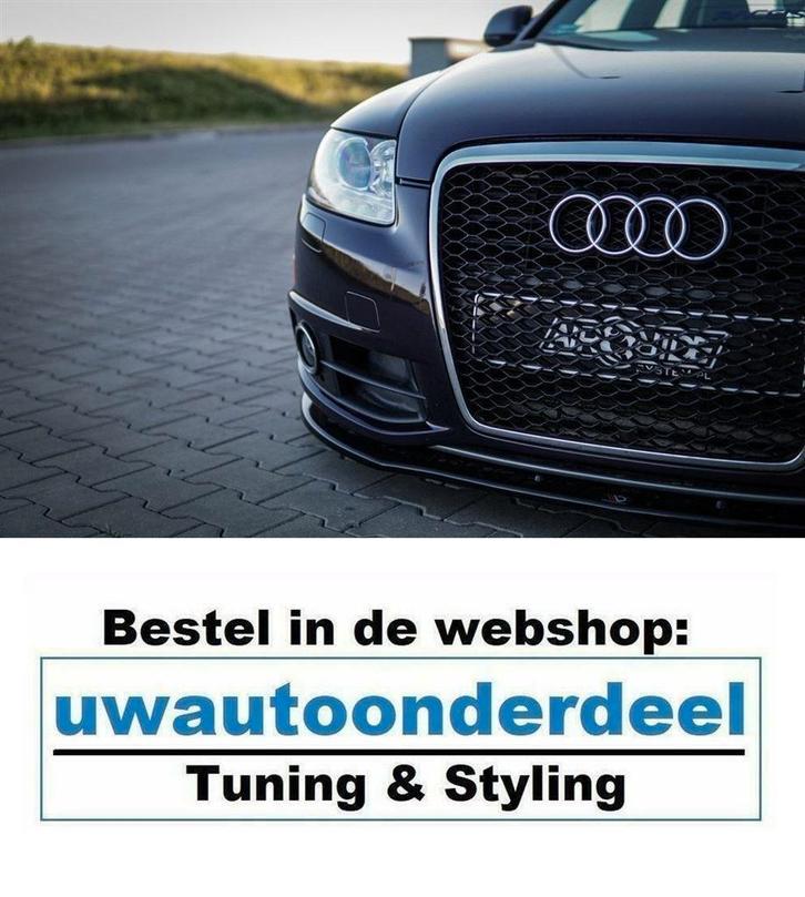 Spoiler Voorspoiler Lip Splitter Voor Audi A6 C6 S Line Face, Auto diversen, Tuning en Styling, Ophalen of Verzenden