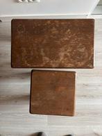 Eikenhouten bijzettafeltjes - set van 2, Ophalen, Minder dan 45 cm, Minder dan 55 cm, Gebruikt