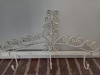 Brocante metalen wand kapstok creme 3 haken, Huis en Inrichting, Woonaccessoires | Kapstokken, Wandkapstok, Gebruikt, Ophalen of Verzenden