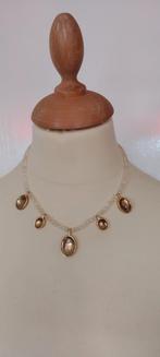 Ketting natuurlijke steen maansteen, Verzenden, Zo goed als nieuw, Overige kleuren, Steen of Mineraal