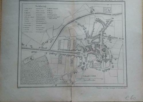 42 / Assen  no 2 Stad  Litho  Kuyper DR 1867, Antiek en Kunst, Kunst | Litho's en Zeefdrukken, Ophalen of Verzenden