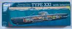 Revell U-boat Type XXI met interieur 1/144, Hobby en Vrije tijd, Modelbouw | Boten en Schepen, Ophalen of Verzenden, Zo goed als nieuw