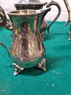 Koffiekan theekan  verzilverd antiek, Verzamelen, Retro, Ophalen of Verzenden