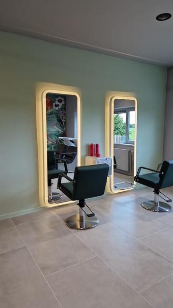 2 x kapper spiegels nieuw met led inline kiela beschikbaar voor biedingen