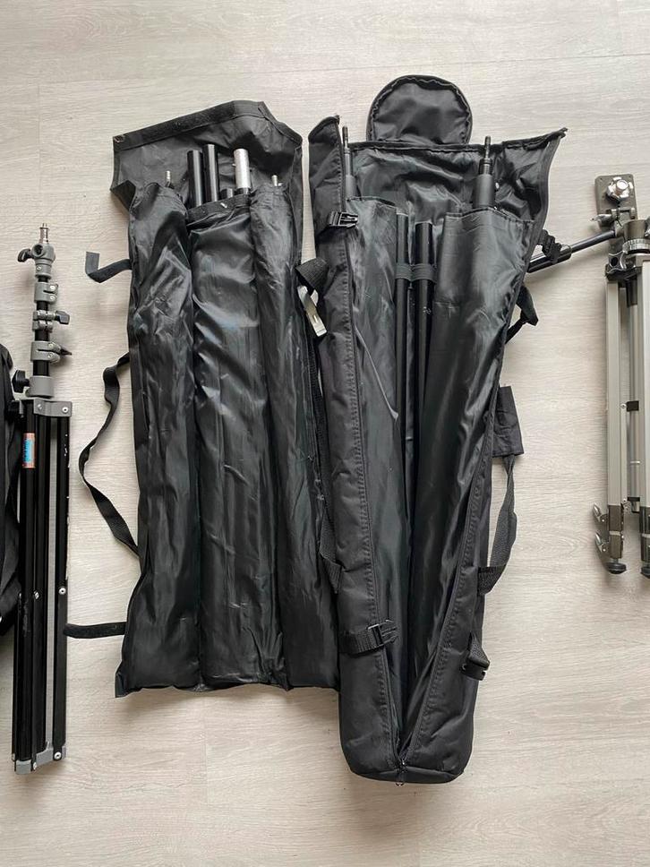 Complete Fotostudio Set - Lampen, Statieven, Accessoires, Audio, Tv en Foto, Fotografie | Fotostudio en Toebehoren, Gebruikt, Complete fotostudio