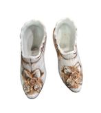 Antiek porseleinen schoentjes Vieux Bruxelles stijl 19e eeuw, Antiek en Kunst, Ophalen of Verzenden