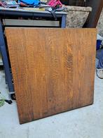 Massief eiken tafelblad – ca. 100 cm x 100 cm x 4,5 cm, Ophalen, Gebruikt, Tafelblad, 100 tot 150 cm