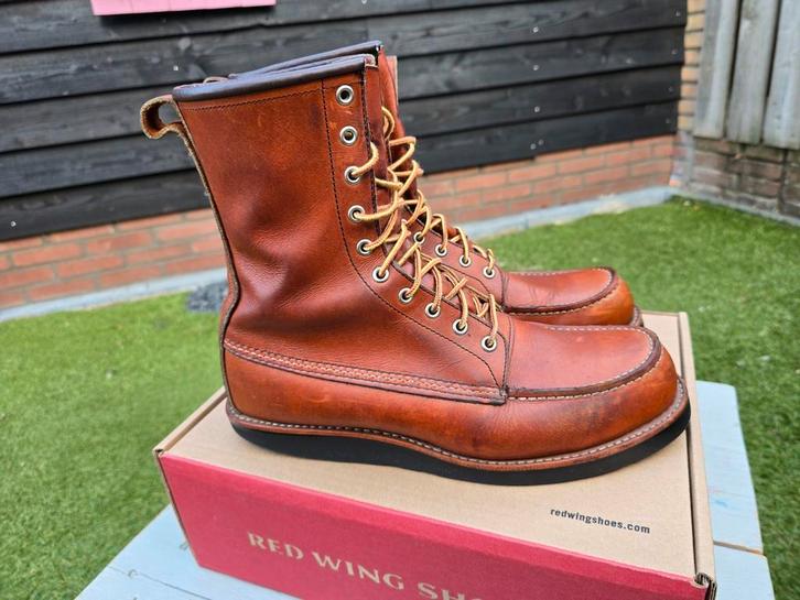 Red wing moc toe 877 oro legacy size 11 us euro 44 met zwar, Kleding | Heren, Schoenen, Gedragen, Boots, Zwart, Ophalen of Verzenden