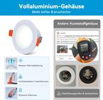 LED Inbouwspots 8x – Nieuw  Nachtlichtfunctie, Huis en Inrichting, Lampen | Spots, Ophalen of Verzenden, Nieuw, Metaal of Aluminium