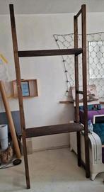 Houten stellingkast met planken, Met plank(en), Gebruikt, 100 tot 150 cm, Vintage