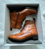 Dungelmann Leren Enkellaarsjes Bruin Maat 39.5, Ophalen of Verzenden, Zo goed als nieuw, Bruin, Lage of Enkellaarzen