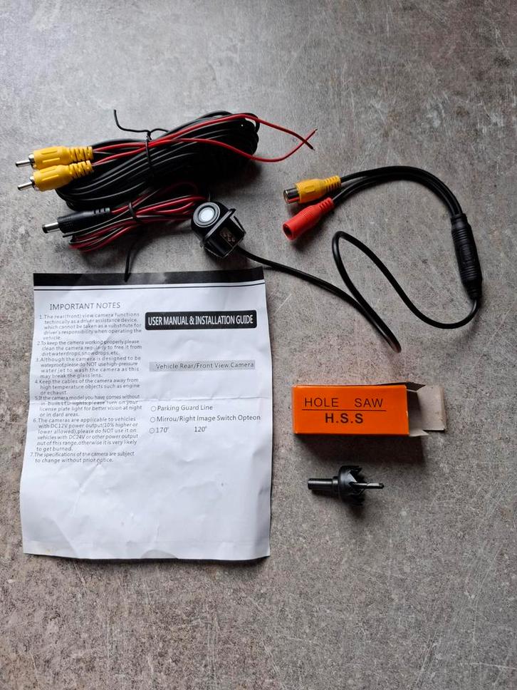 Achteruitrijcamera Complete Inbouwset - Nieuw!, Auto diversen, Achteruitrijcamera's, Nieuw, Ophalen of Verzenden